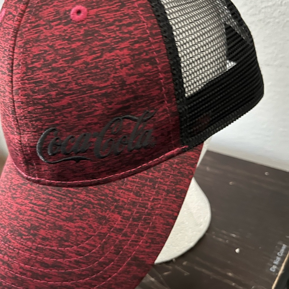 Coca-Cola Maroon and Black Mesh Cap